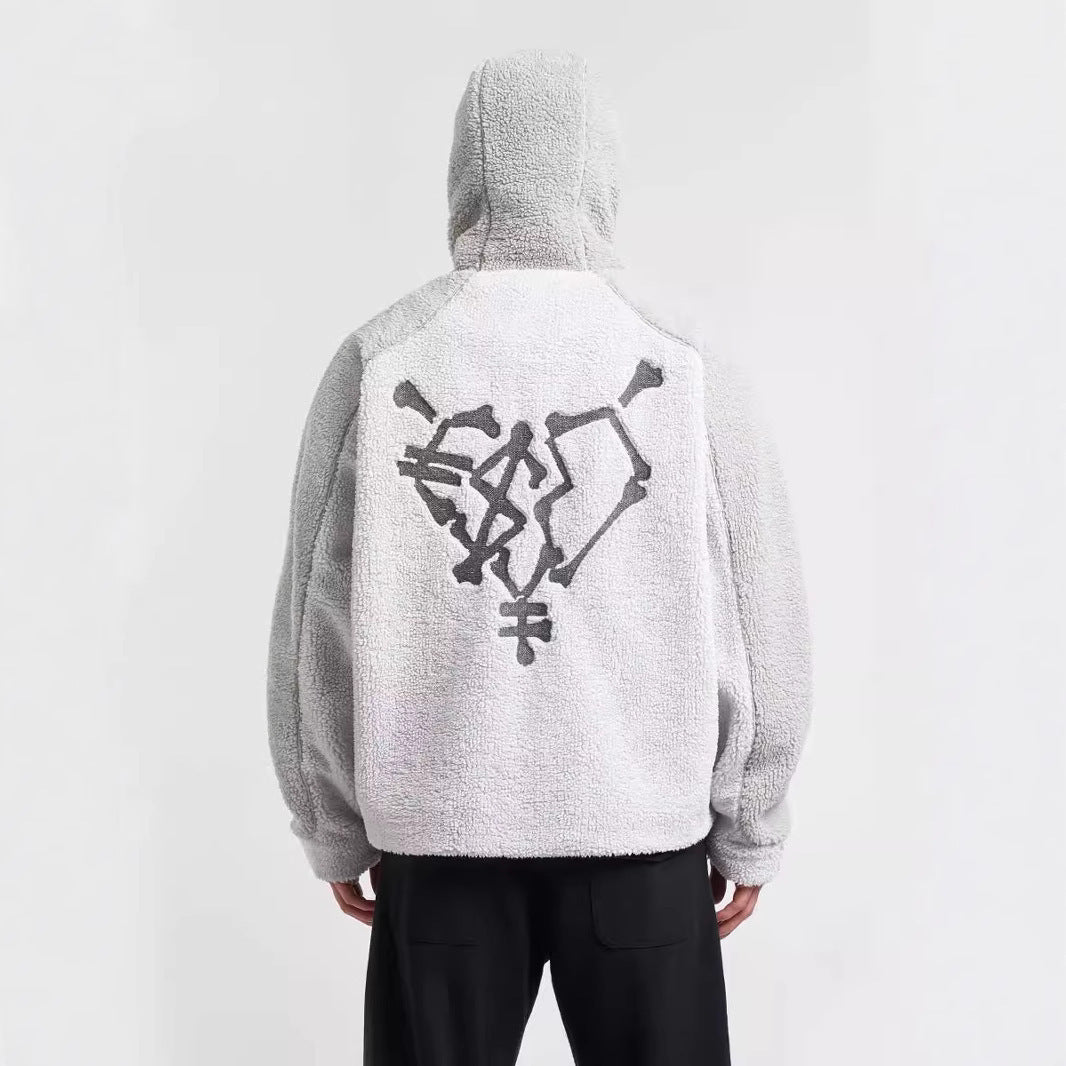 Fleece Balaclava Zipup Unisex Hoodie
