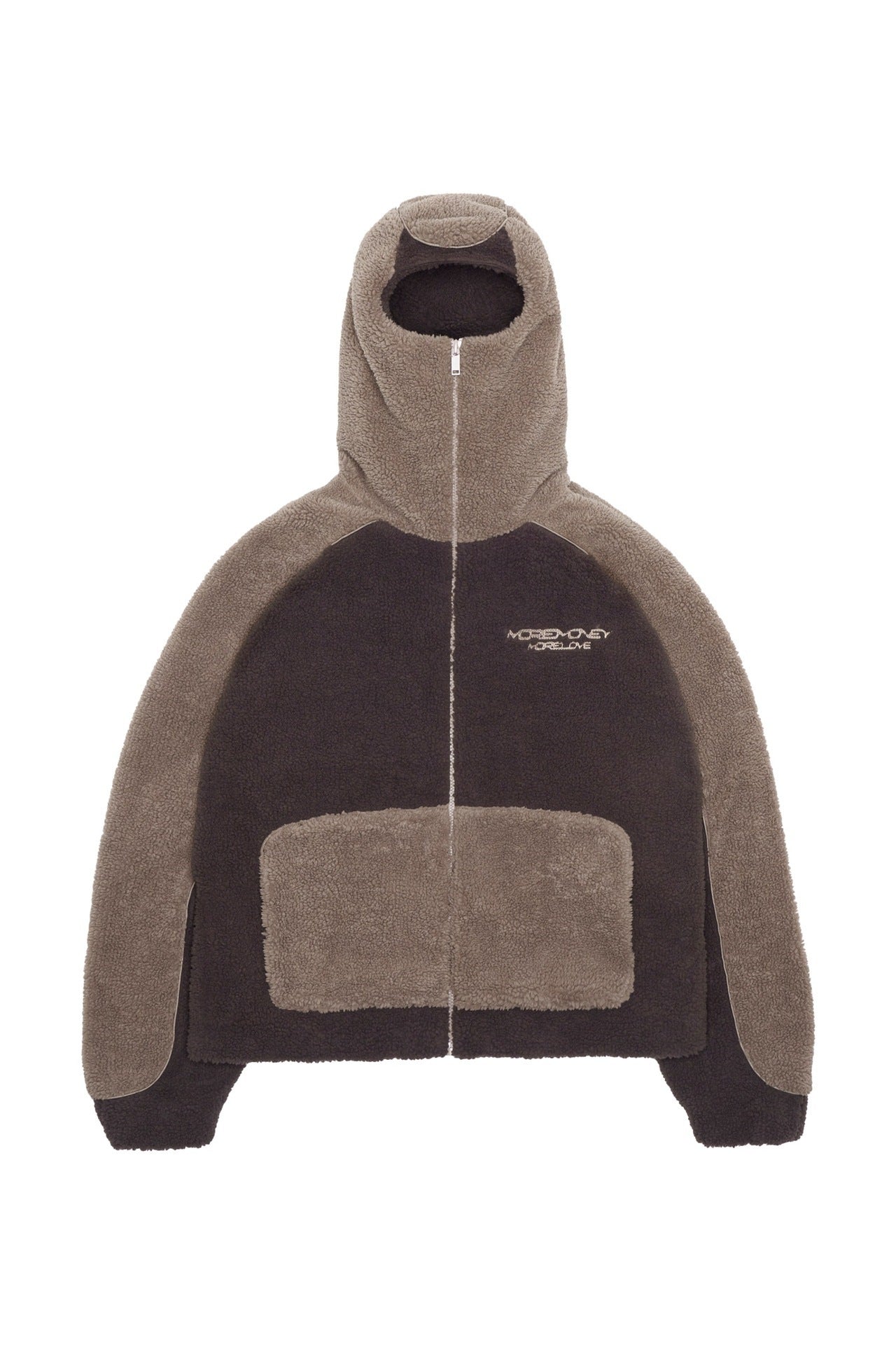 Fleece Balaclava Zipup Unisex Hoodie