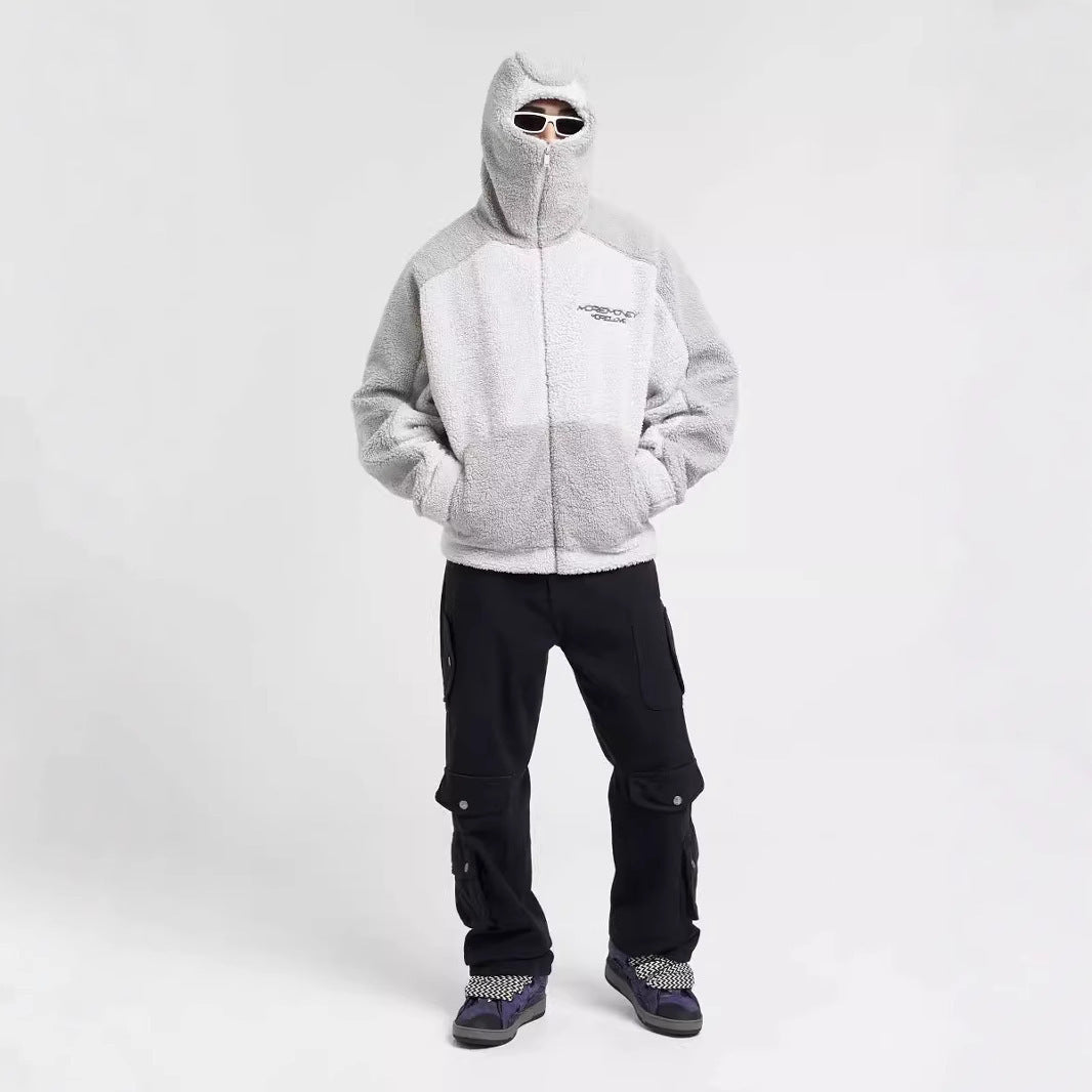 Fleece Balaclava Zipup Unisex Hoodie